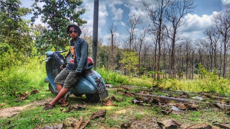 adventure with scooter