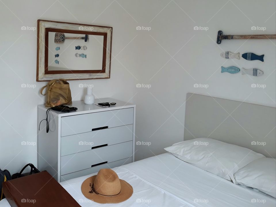Hotel room on the beach of Muro Alto, Pernambuco.