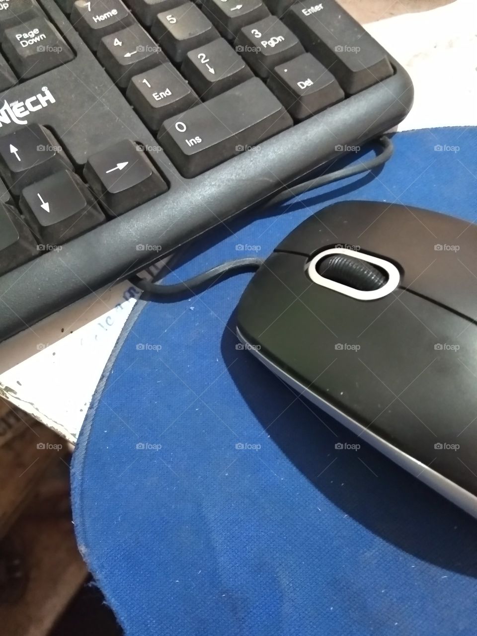 computer keyboard and mouse