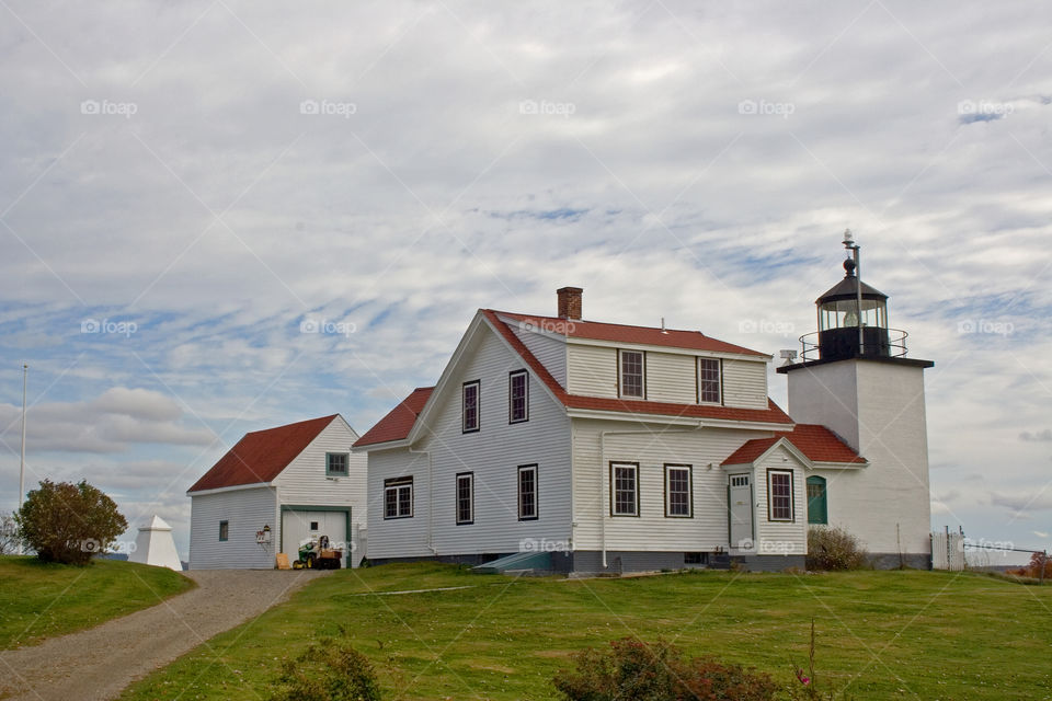 Fort Point Lighthouse in Stockton Springs Maine