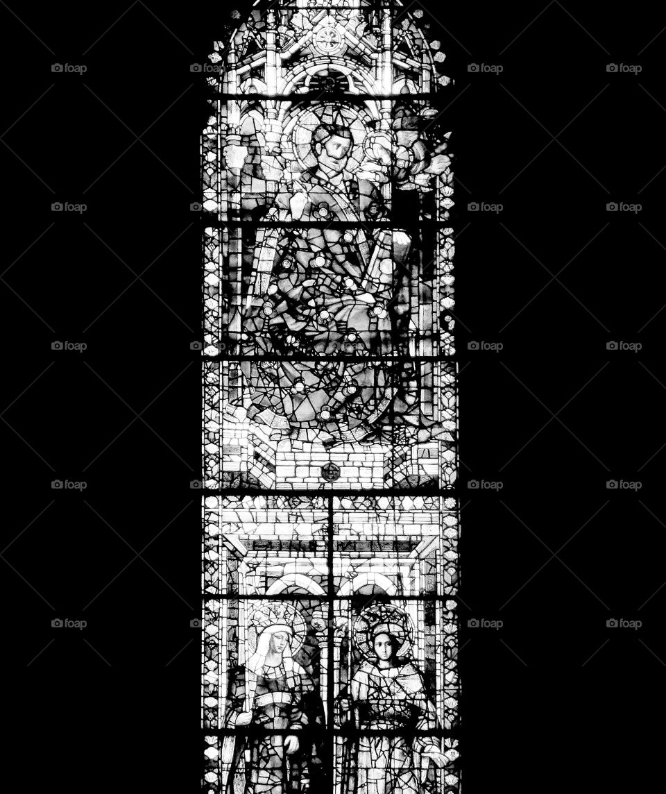 Stained glass window