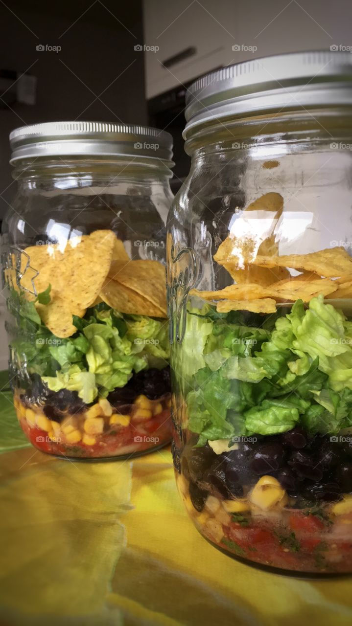 Salad in a jar part 1