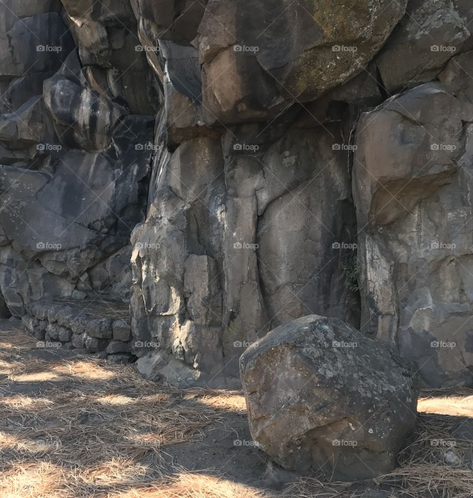 Close up of rock formation