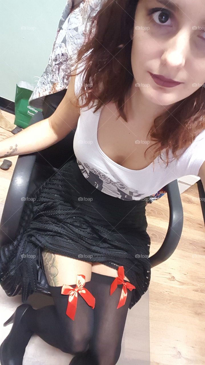 New outfit with new panty 
Does is look good ?