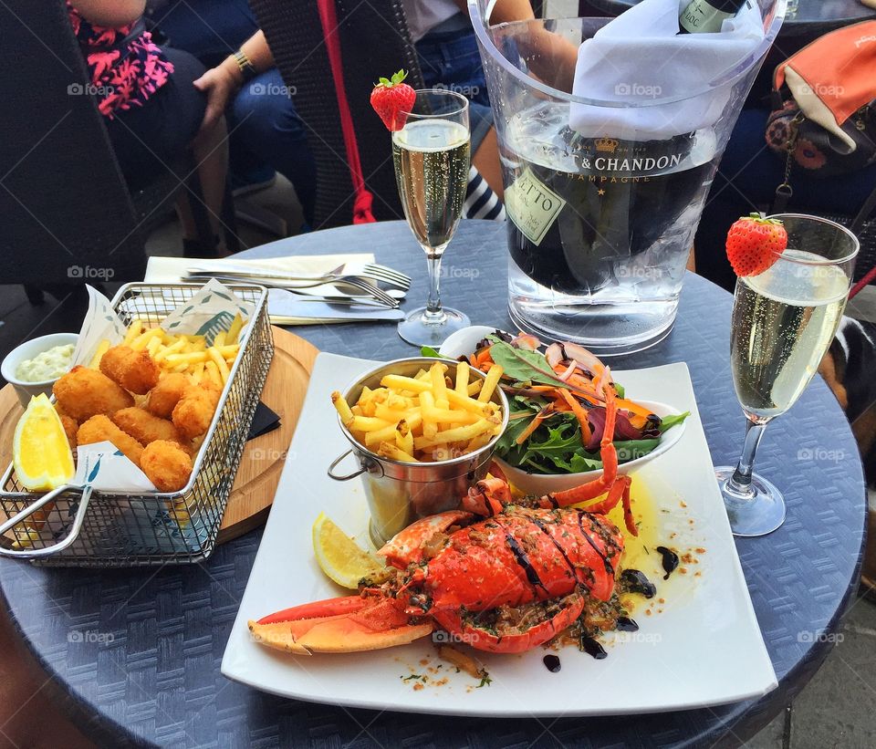 Lobster and Prosecco 