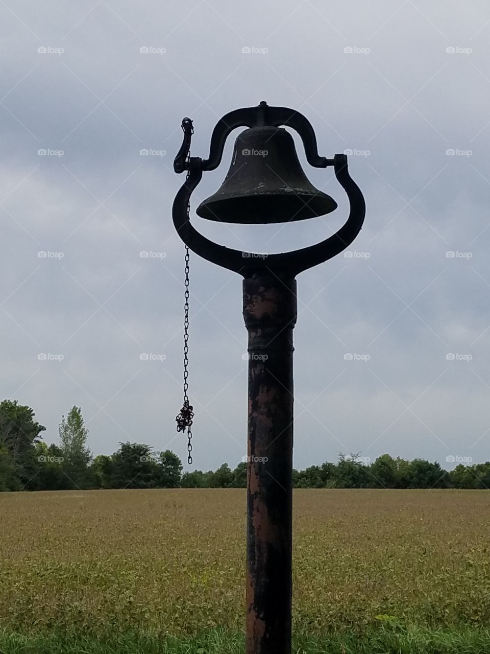 old school bell living in the country