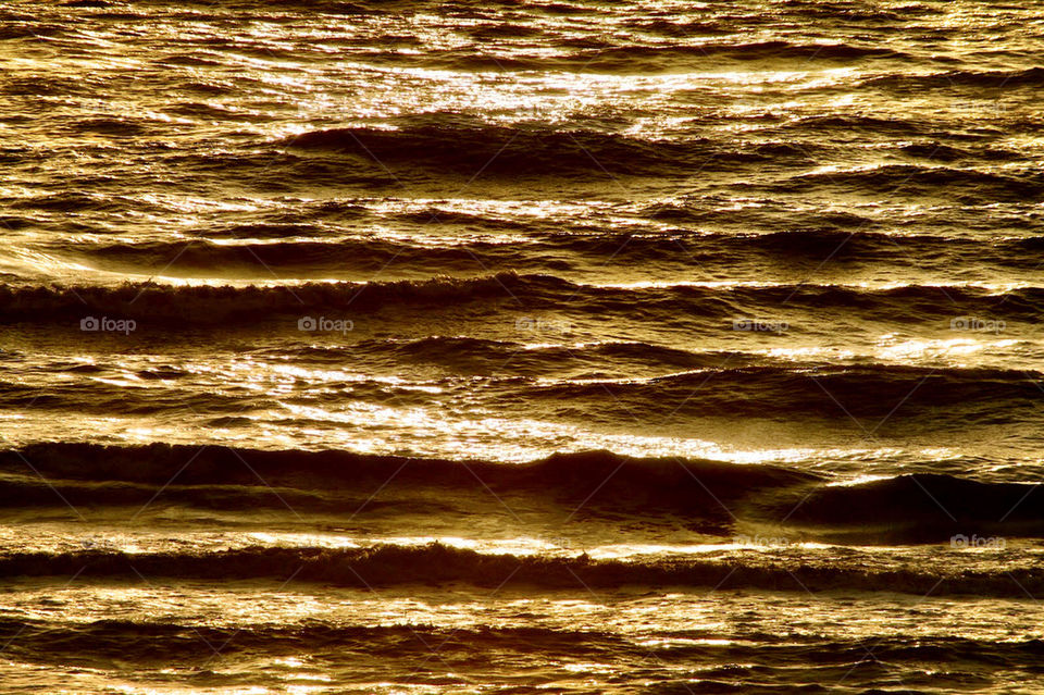 Golden water