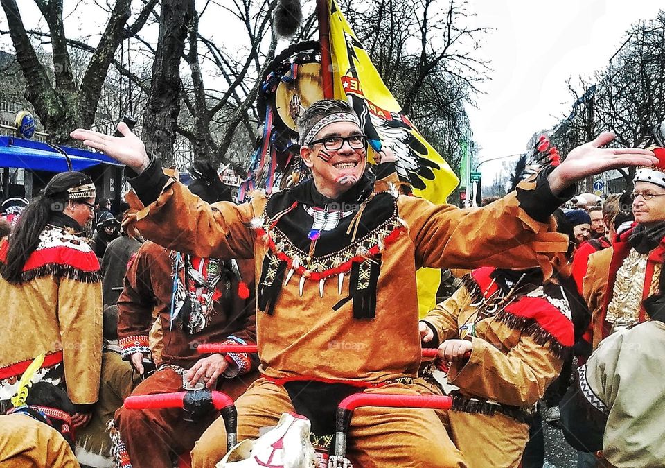 Carnival indian costume