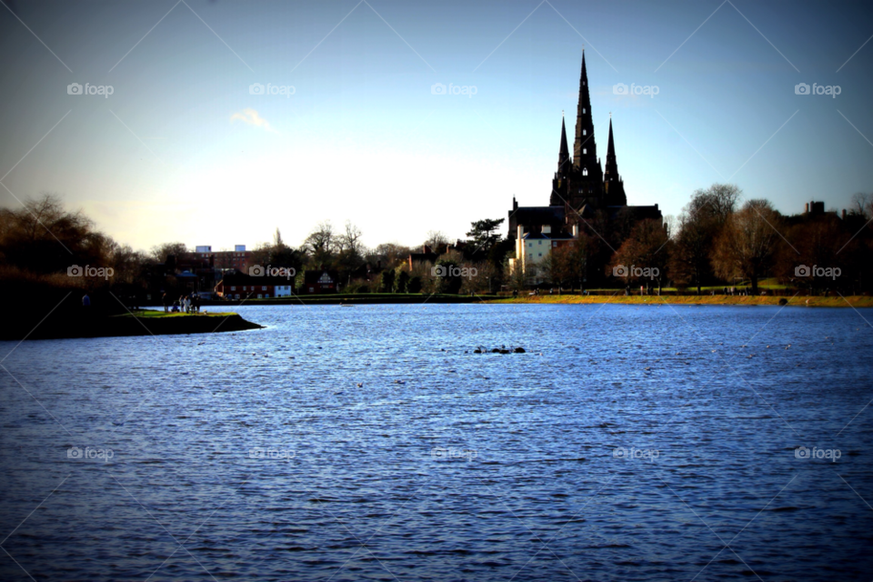 lichfield church pool cathedral by OJMitchell
