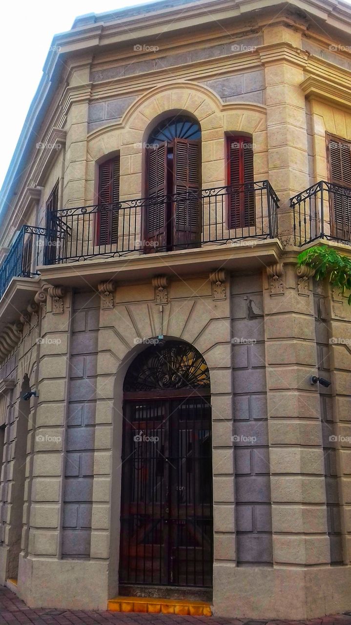 Facade of an building,architecture,facade,building,house,Window,urban,ancient,wood,balcony,door,colorful,landscape