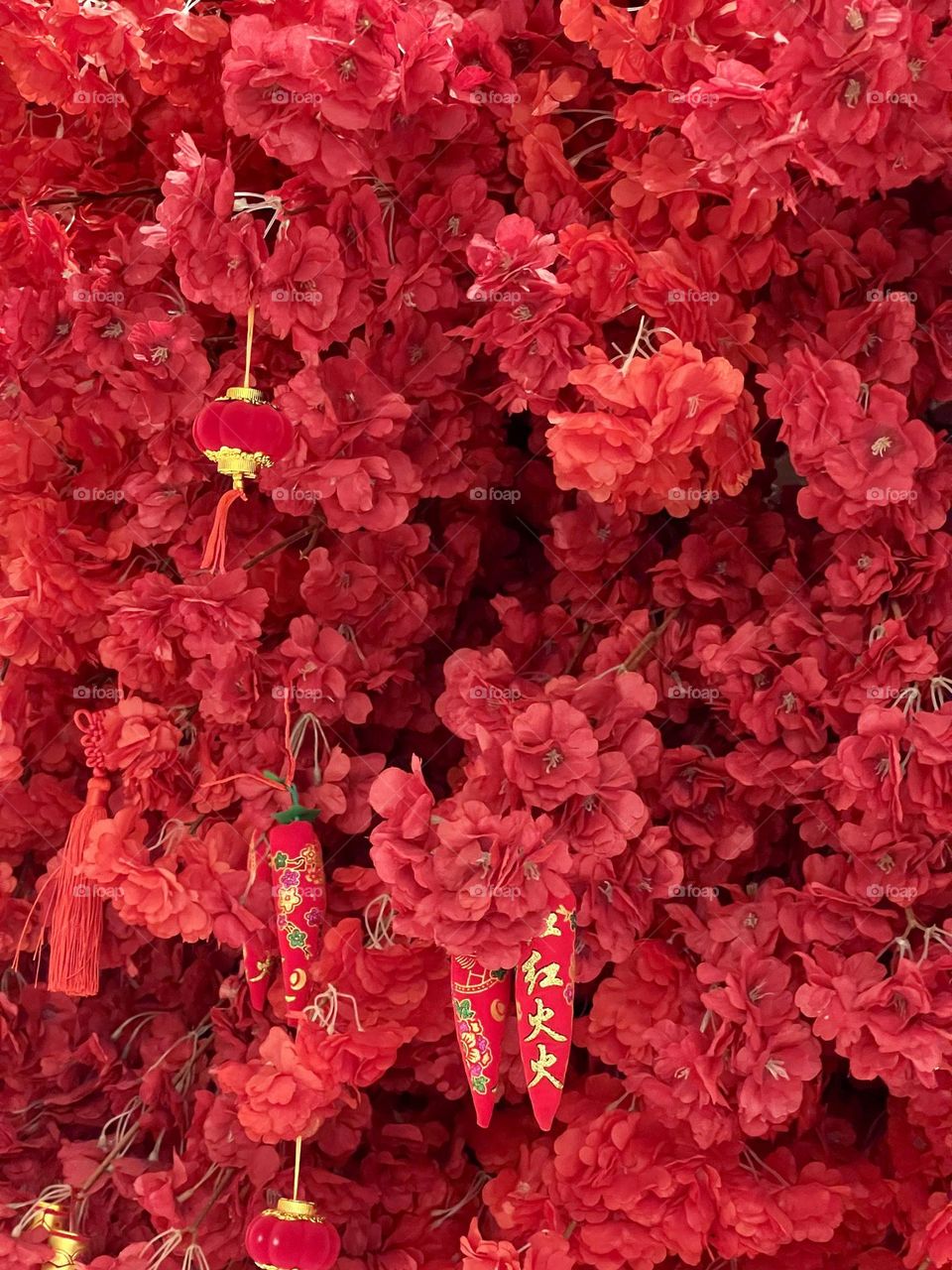 Chinese new year tree decoration 