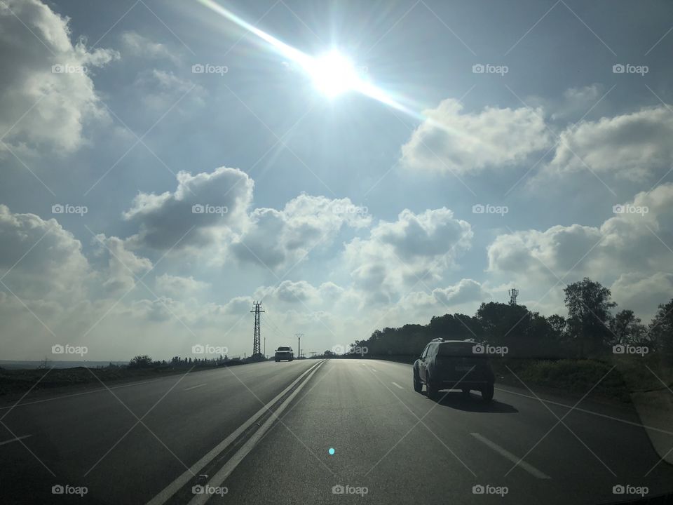 Morocco sky sun and clouds 