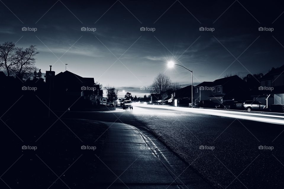 The night in our neighborhood 