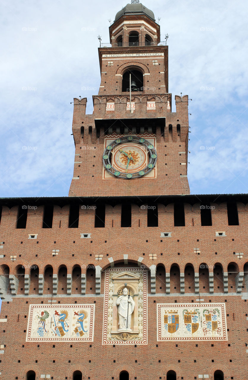 Italy, Milan, Sforzesco Castle