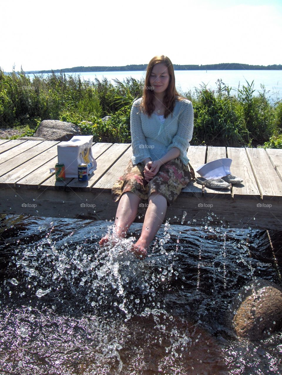 Girl at summer 