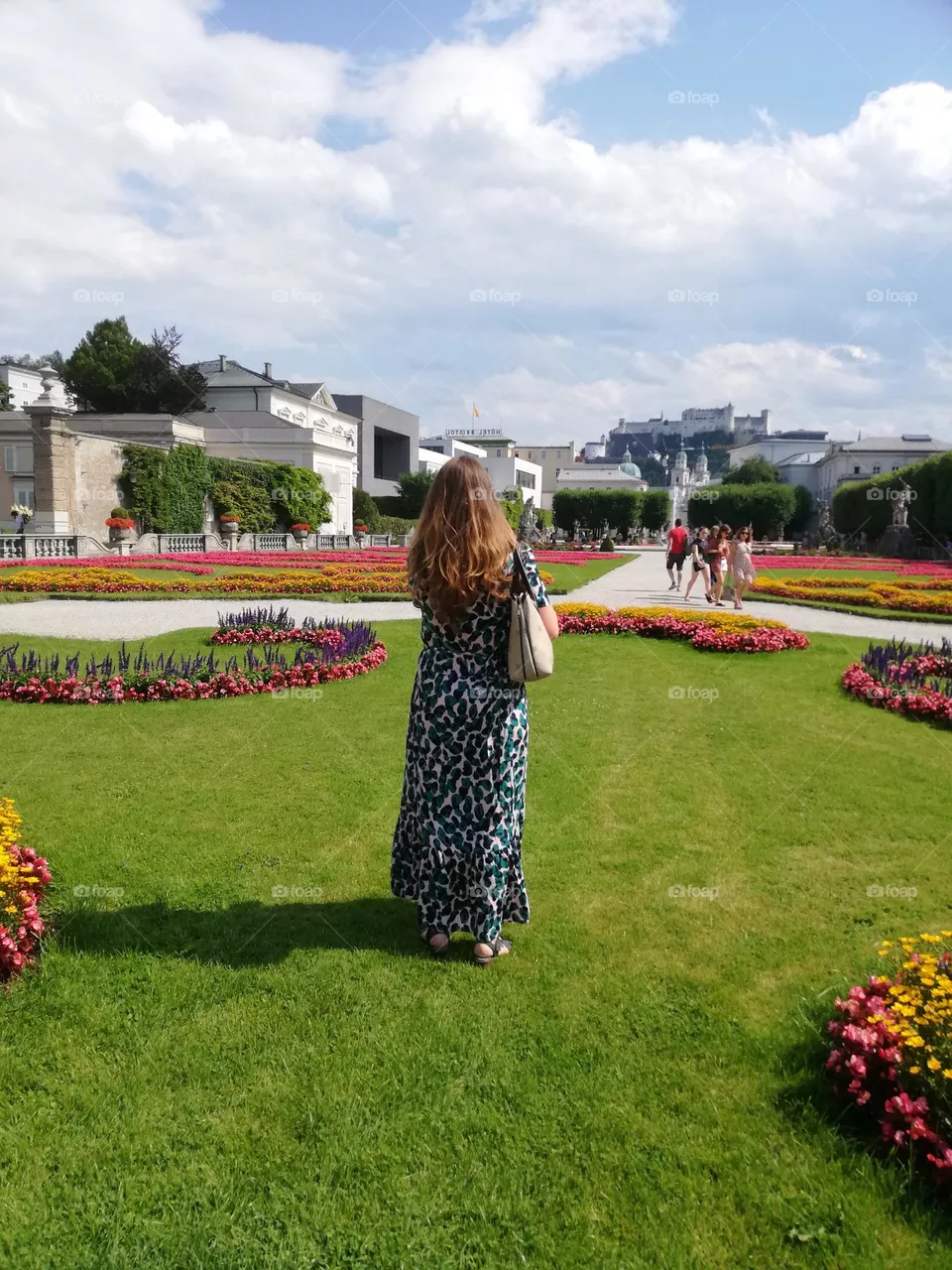Blumen Frau Park 
