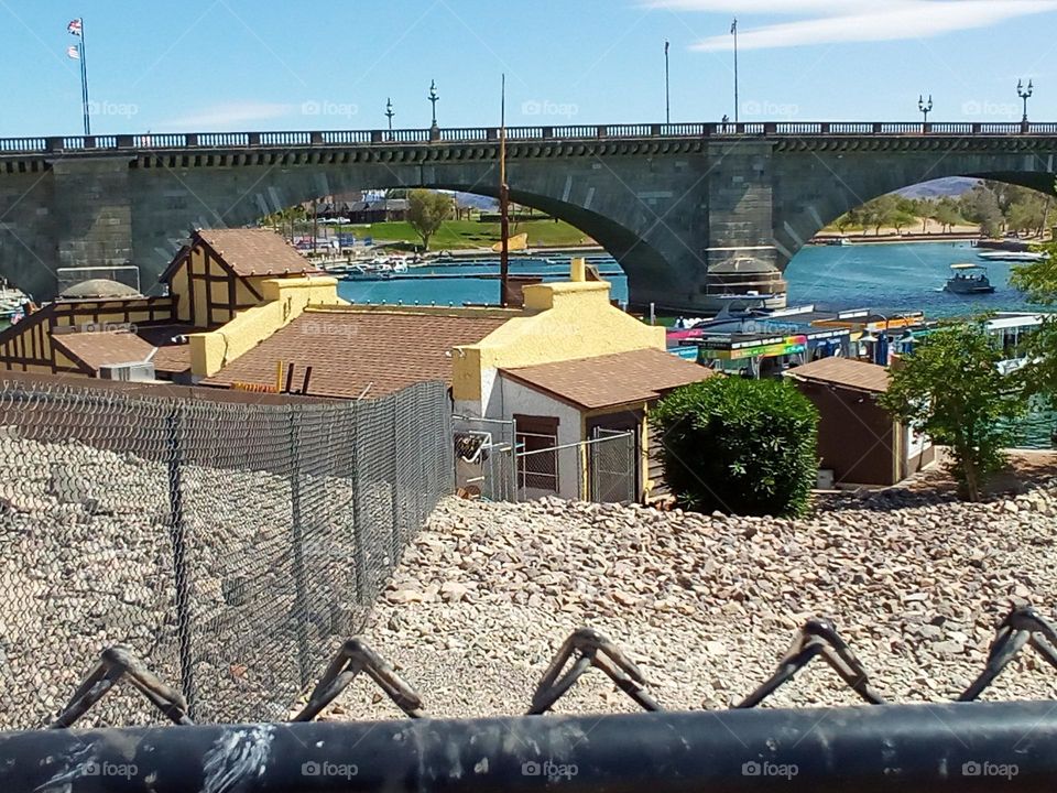 Distant shot of London Bridge expanse