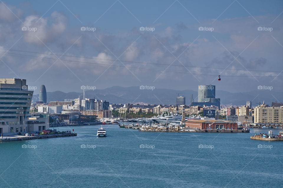 Barcelona from the cruise harbor