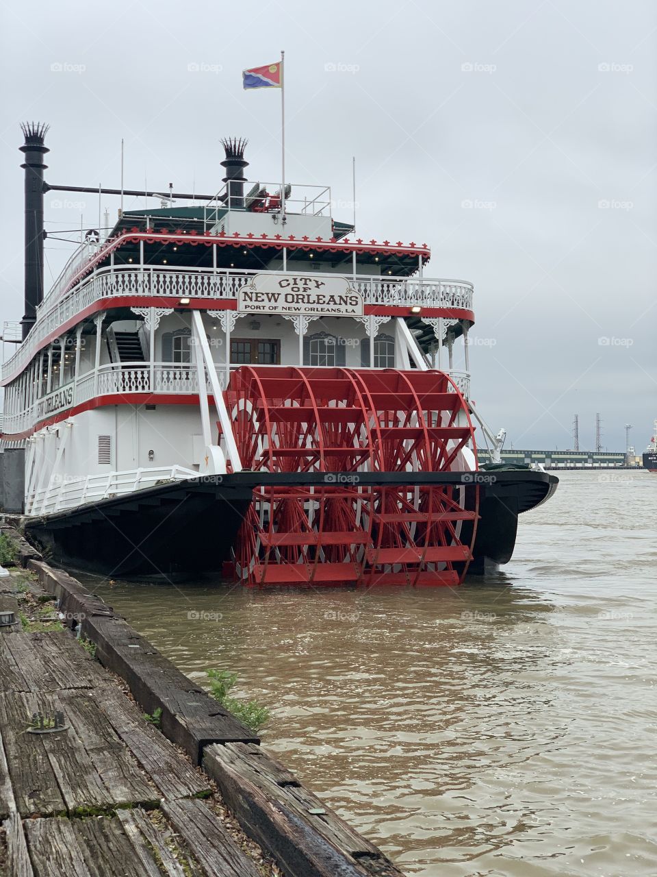 Old steamboat in New Orleans 