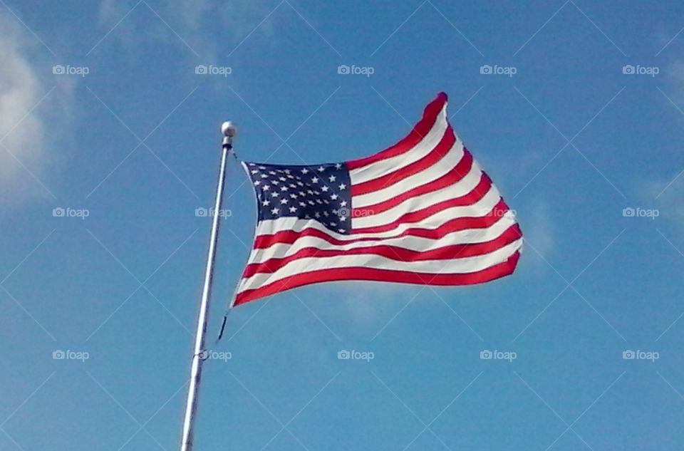 a sign of freedom the American flag