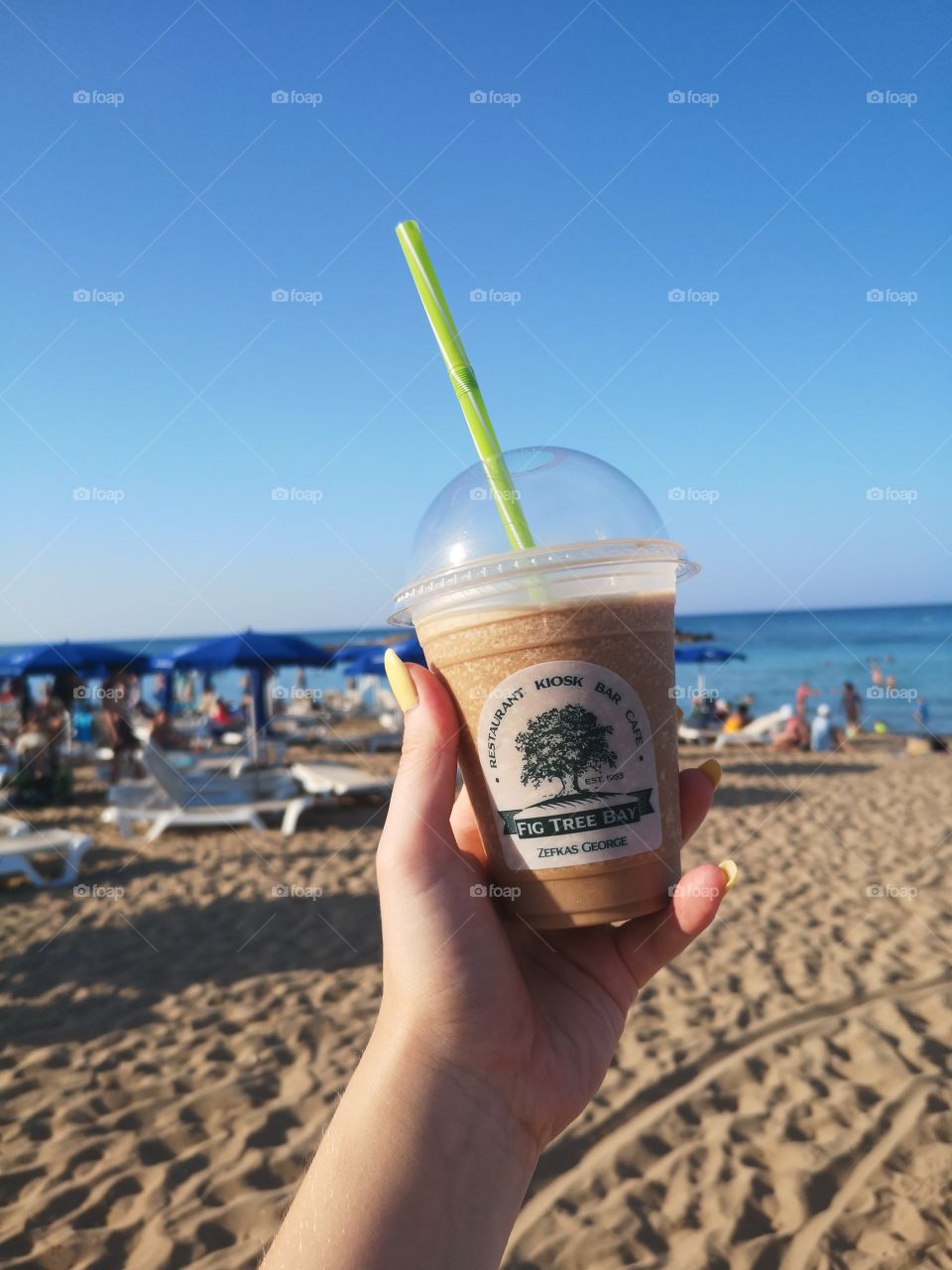 Coffee on a beach
