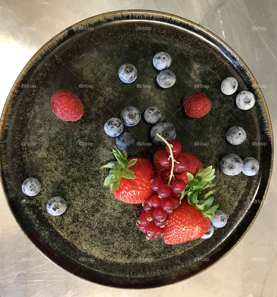 blueberry still life