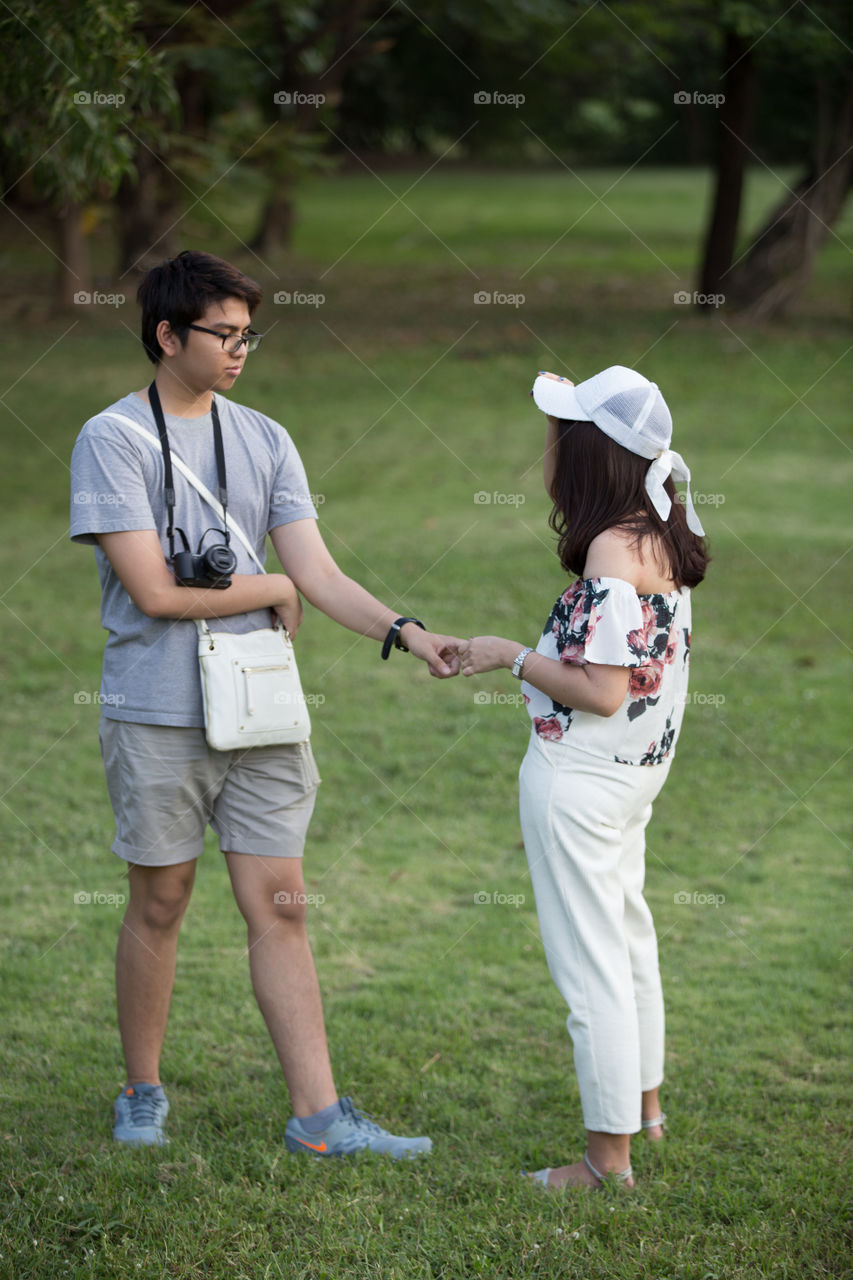 Lover in the park 