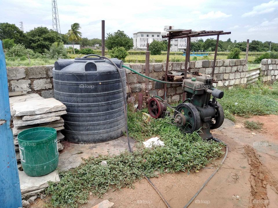 generator at a car service station