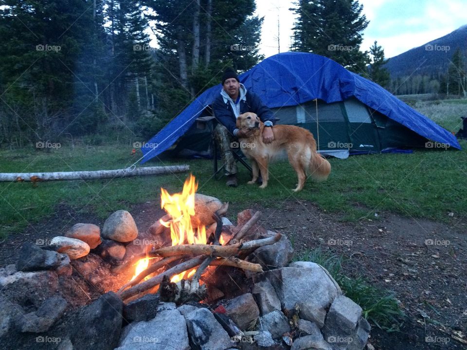 Tent, One, Camp, Outdoors, Flame