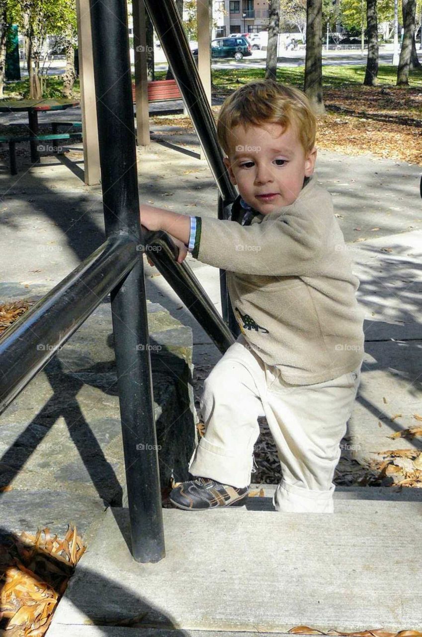 Climbing stairs