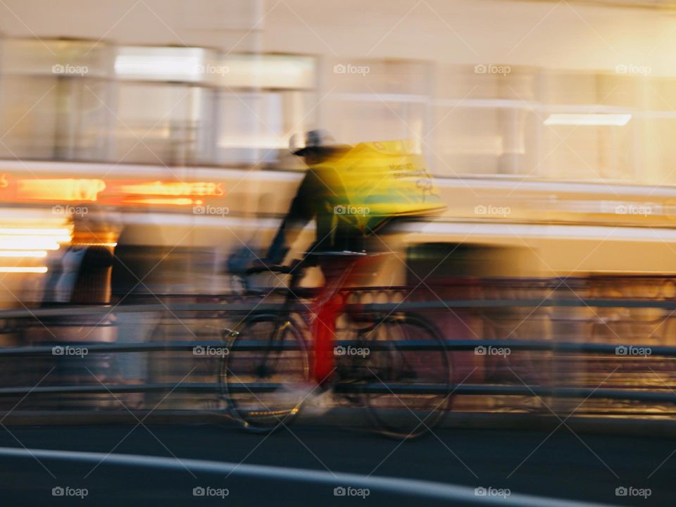 Men on a bicycle,