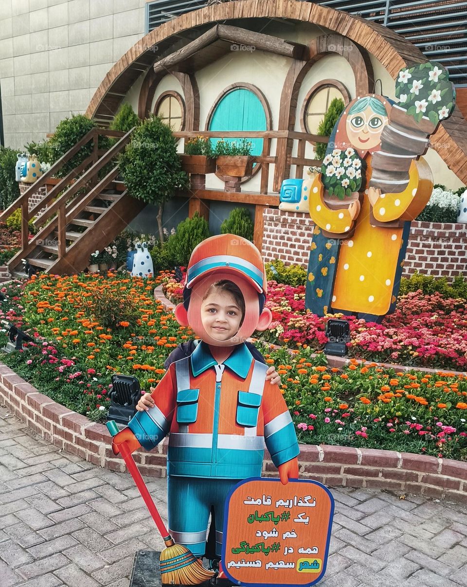 When spring arrives,the earth breathes
In the heart of the flowers.Footprints of a little angel are visible,a child with awake eyes, cloths of sweeper and a heart brighter than the morning who knows not only the blossoms but also the responsibility.