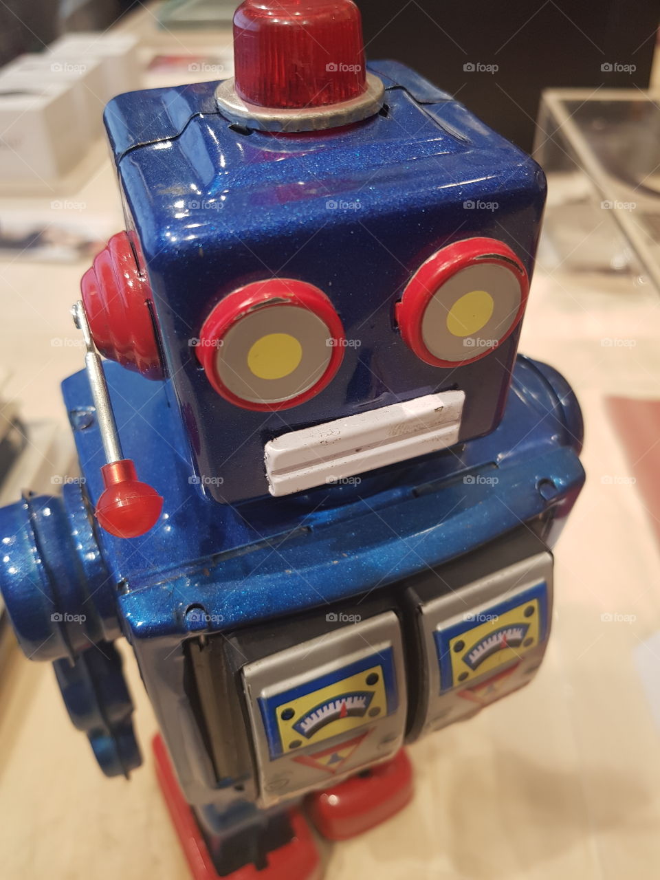 antique toy robot