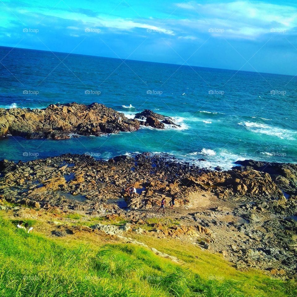 Vista do forte da Barra 