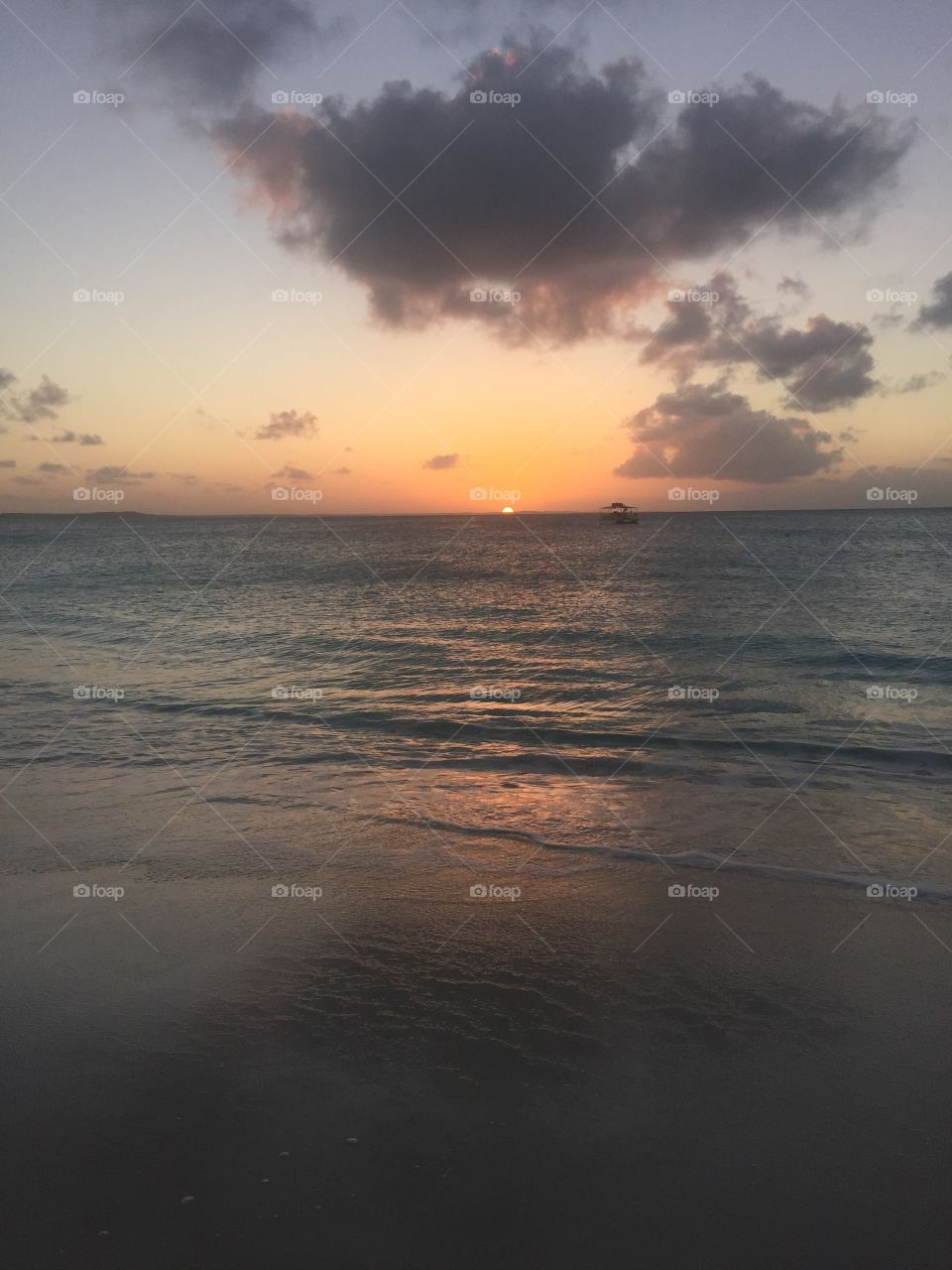 Sunset, Water, Dawn, Beach, Ocean