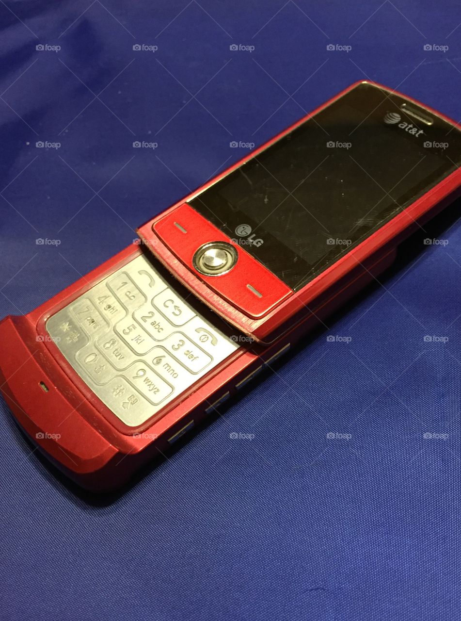 Old red LG phone