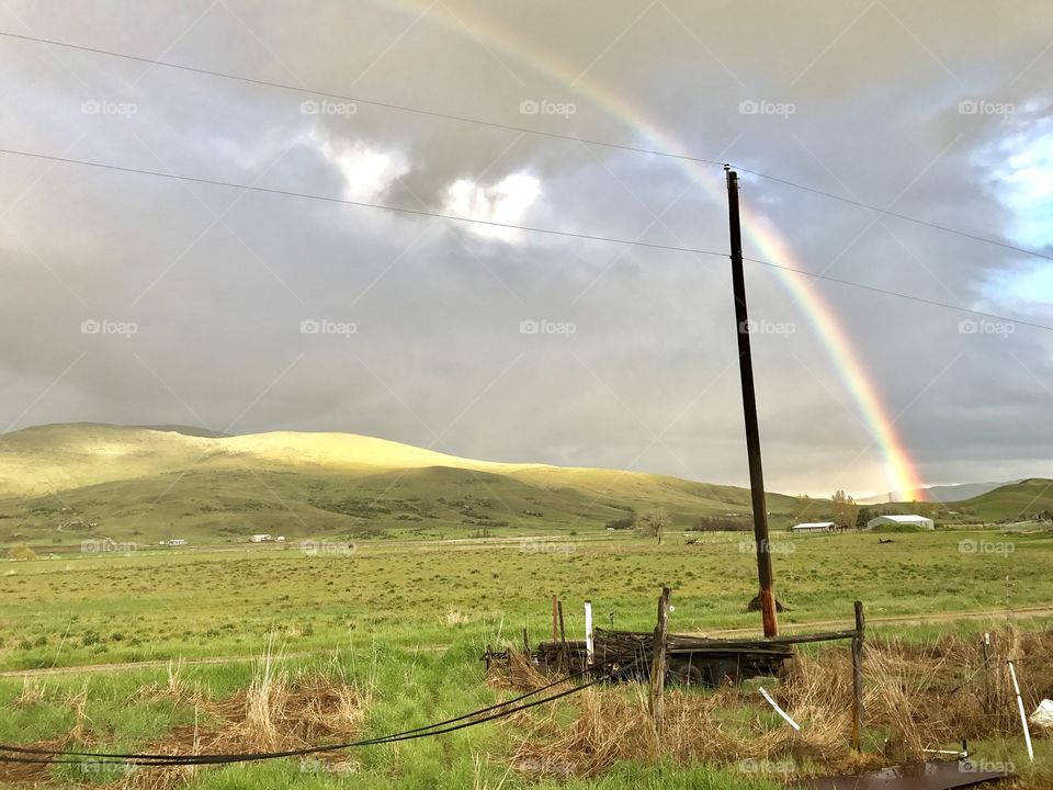 Rainbow country evening