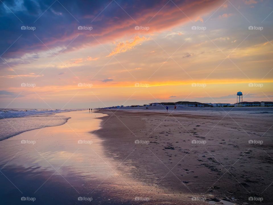 Sunset at the beach