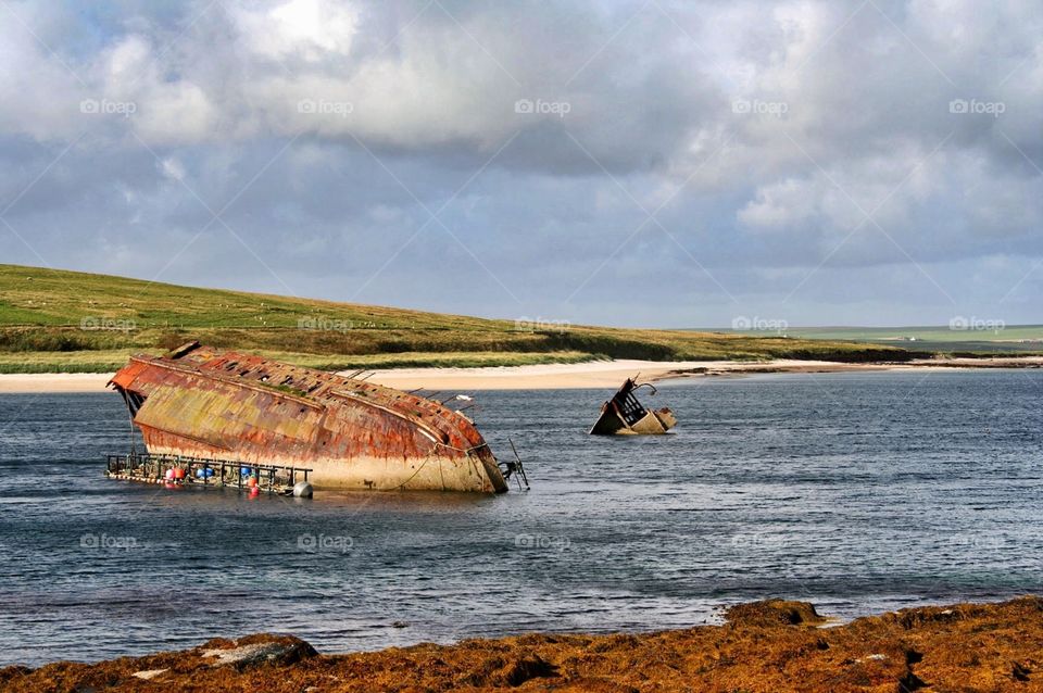 Scapa bay, Orkney Islands