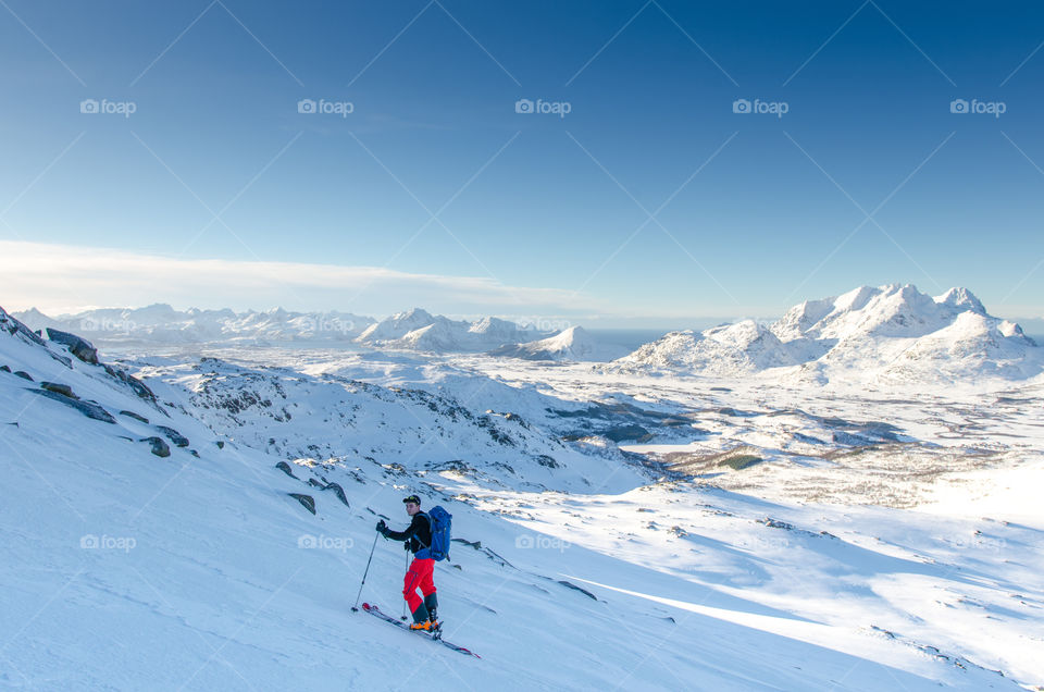 skiing in Lofoten