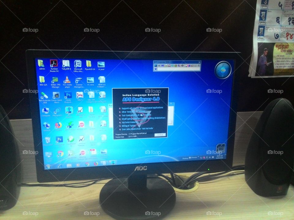 computer screen