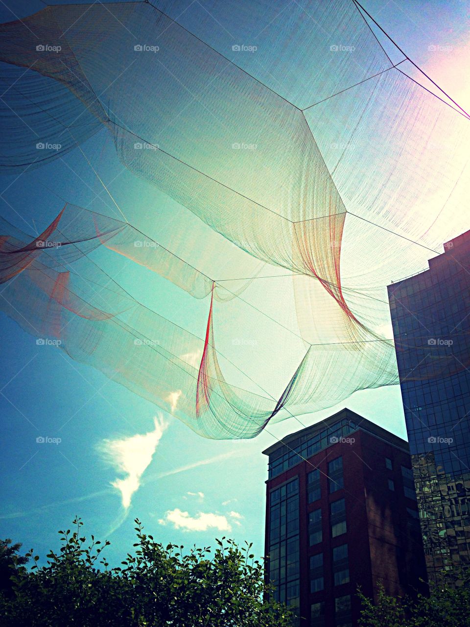 City sculpture . Sculpture in Boston city park