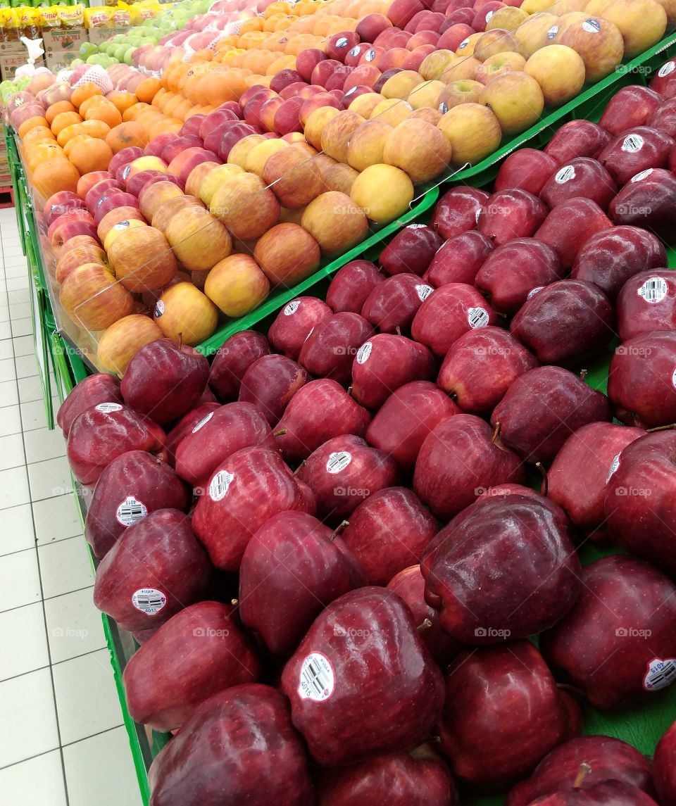 Fruits at a supermarket