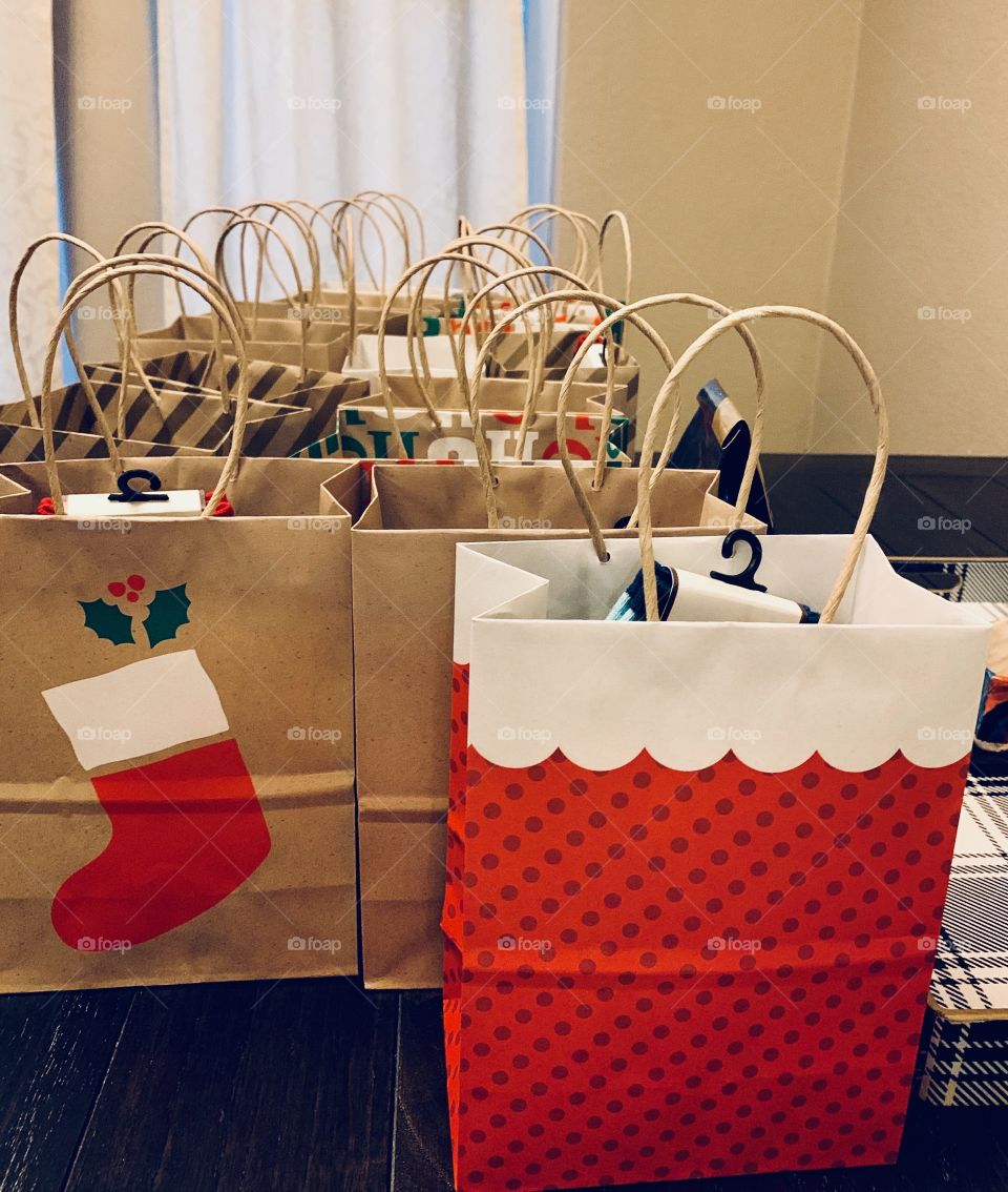 Holiday gift bags - Christmas Presents 