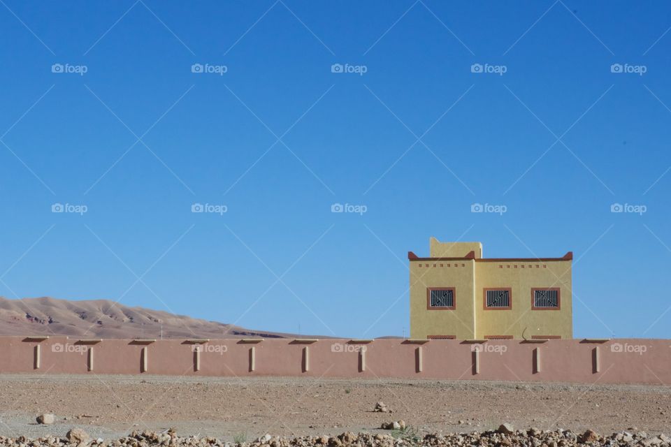 The  Sahara Desert outside of the town of Erfond, Morocco.