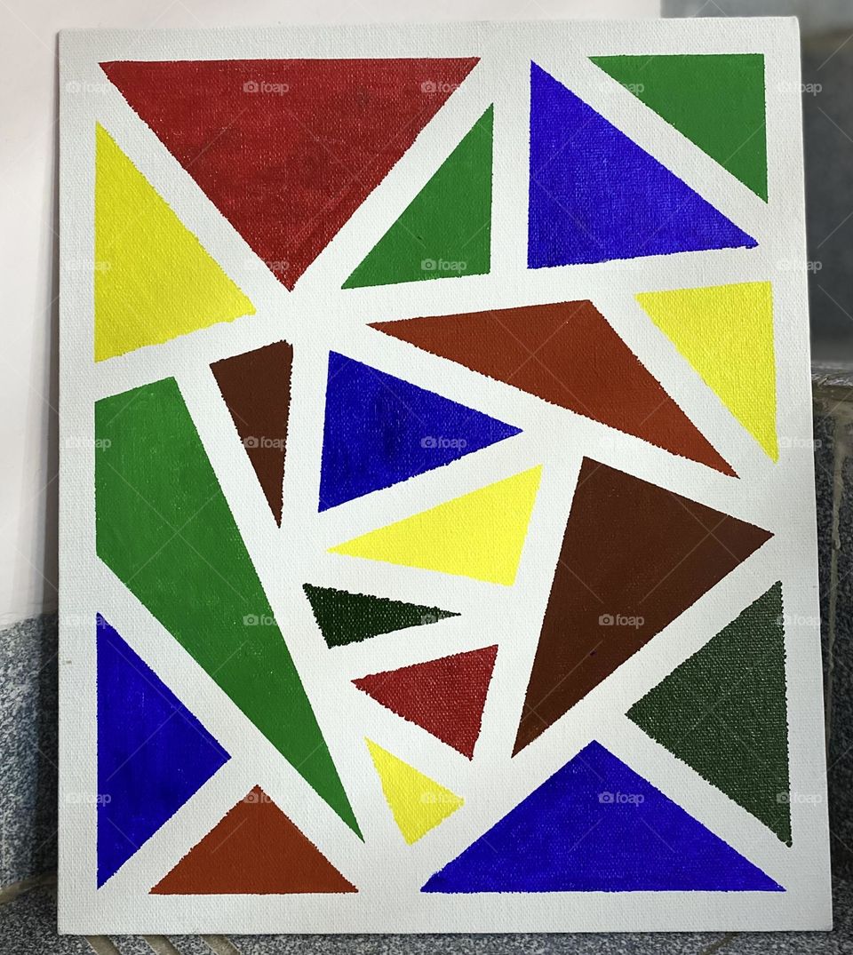 Embracing the art of triangles – where every angle tells a story. 📐