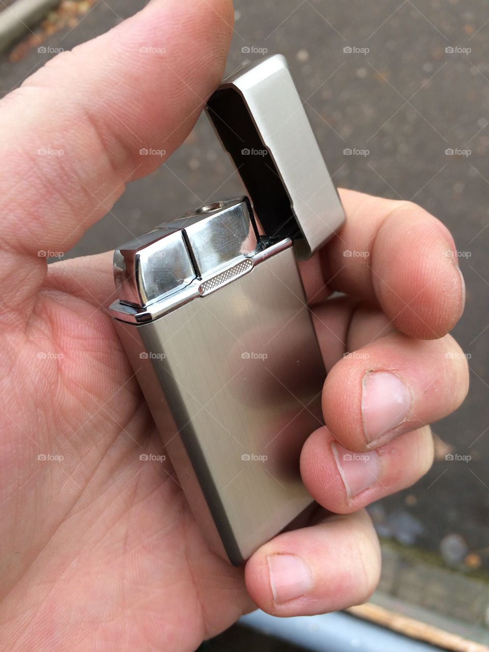 Lighter in the hand