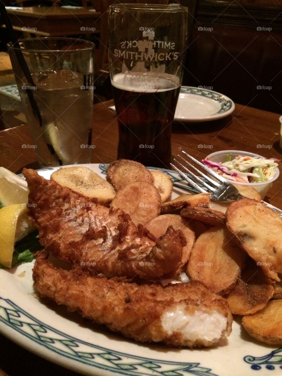 Fish n Chips at Irish pub