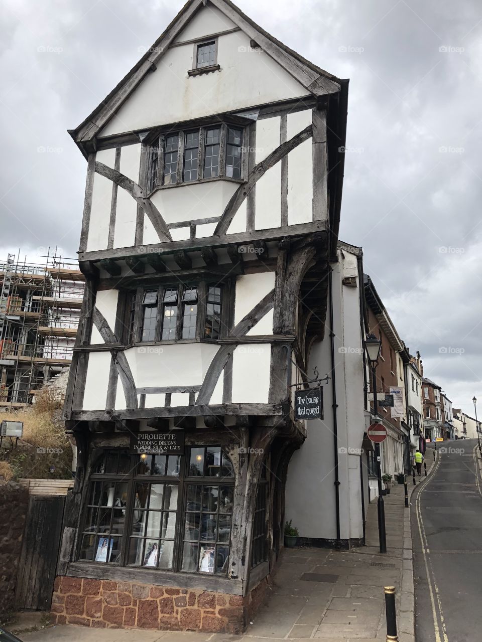 This Exeter building has huge huge historical significance, it was moved brick by brick to this edge of Exeter City location.