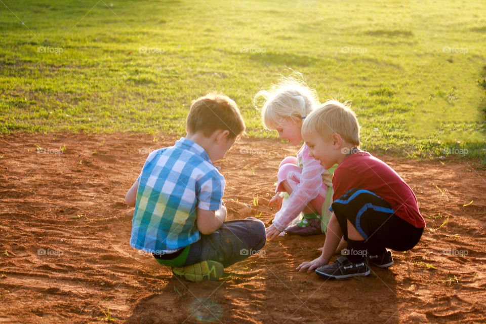 Best friends. My son playing with his friends